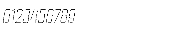 Tod Krob Thin Italic Font OTHER CHARS