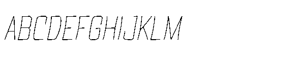 Tod Krob Thin Italic Font UPPERCASE