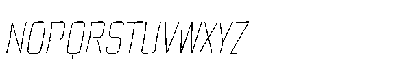 Tod Krob Thin Italic Font UPPERCASE
