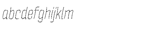 Tod Krob Thin Italic FONT