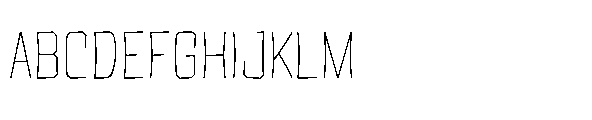 Tod Krob Thin Font UPPERCASE