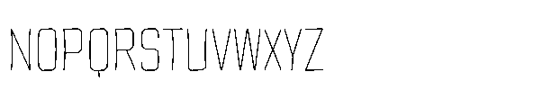 Tod Krob Thin Font UPPERCASE