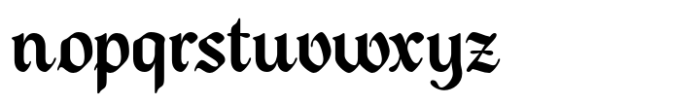 Todak Gothic Regular Font LOWERCASE
