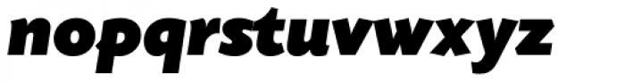 Today Sans Now Pro UltraBold Italic Font LOWERCASE
