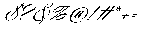 Todaya Scriptua Bold Font OTHER CHARS