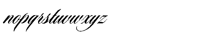 Todaya Scriptua Bold Font LOWERCASE