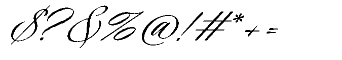 Todaya Scriptua Regular Font OTHER CHARS