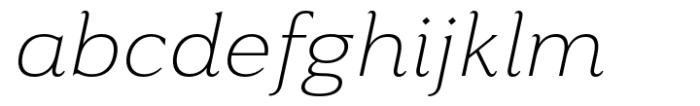 Toffee Light Italic Font LOWERCASE