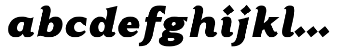 Toffee Ultra Italic Font LOWERCASE