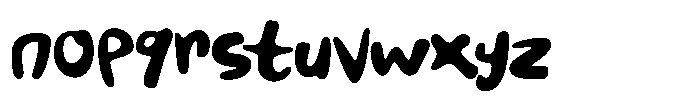 Tofu Chips Font LOWERCASE