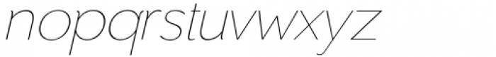 Toiban Thin Italic Font LOWERCASE