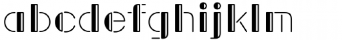 Tokyo Olive Half Open Font LOWERCASE