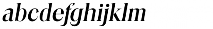 Toledo Serial Medium Italic Font LOWERCASE