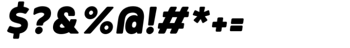 Tollys Black Italic Font OTHER CHARS