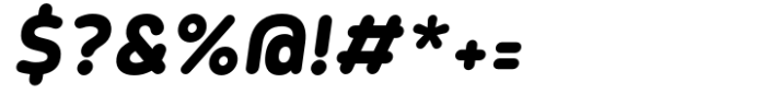 Tollys Rounded Bold Italic Font OTHER CHARS