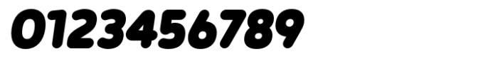 Tollys Rounded ExtraBlack Italic Font OTHER CHARS