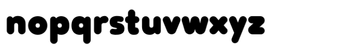 Tollys Rounded ExtraBlack Font LOWERCASE
