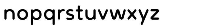 Tollys Rounded SemiLight Font LOWERCASE