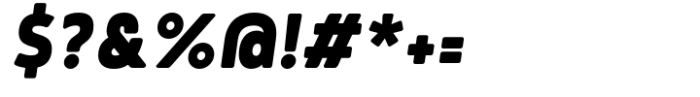 Tollys Slim Black Italic Font OTHER CHARS