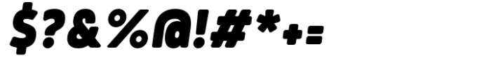 Tollys Slim ExtraBlack Italic Font OTHER CHARS