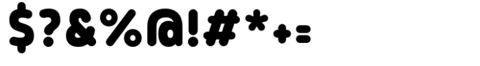 Tollys Slim Rounded Black Font OTHER CHARS