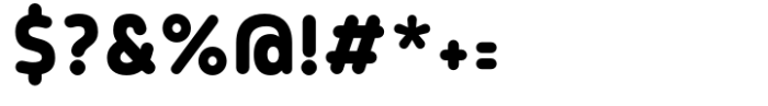 Tollys Slim Rounded Bold Font OTHER CHARS