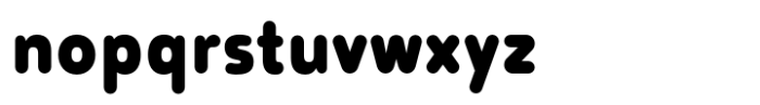 Tollys Slim Rounded Bold Font LOWERCASE
