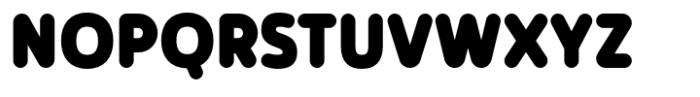 Tollys Slim Rounded ExtraBlack Font UPPERCASE