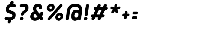 Tollys Slim Rounded Medium Italic Font OTHER CHARS