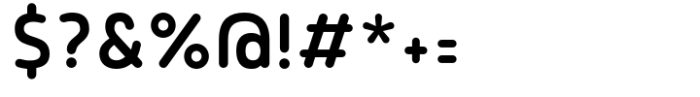 Tollys Slim Rounded Regular Font OTHER CHARS