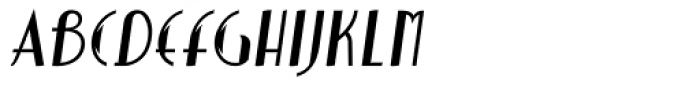 Tolstoy Oblique Font LOWERCASE