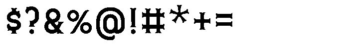 Toluca Font OTHER CHARS
