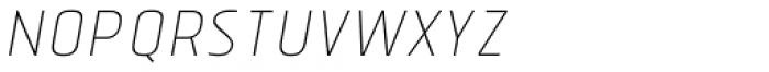 Tolyer No.1 Thin Italic Font UPPERCASE