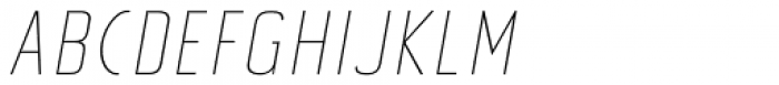 Tolyer No.4 Thin Italic Font UPPERCASE