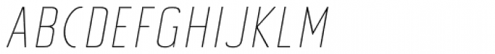 Tolyer Thin No.4 Italic Font UPPERCASE