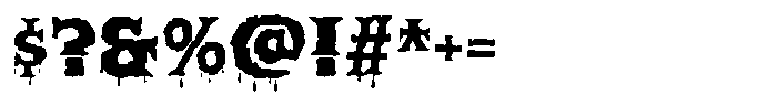 Tomb Stoner 667 Font OTHER CHARS