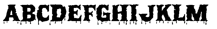 Tomb Stoner 667 Font UPPERCASE
