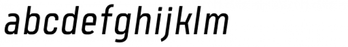 Tomkin Condense SemiLight Italic Font LOWERCASE