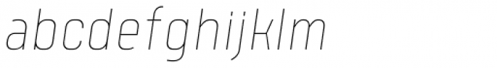 Tomkin Condense Thin Italic Font LOWERCASE
