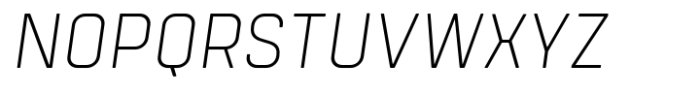 Tomkin Narrow ExtraLight Italic Font UPPERCASE