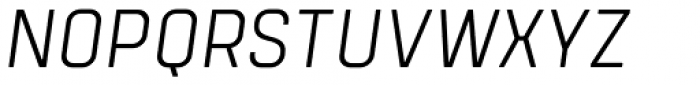 Tomkin Narrow Light Italic Font UPPERCASE