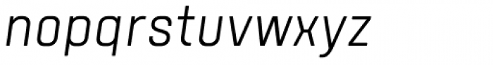 Tomkin Narrow Light Italic Font LOWERCASE
