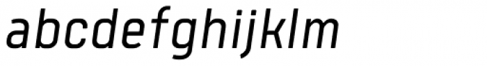 Tomkin Narrow SemiLight Italic Font LOWERCASE