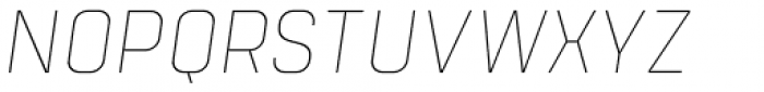Tomkin Narrow Thin Italic Font UPPERCASE