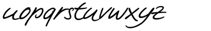 Tommi Handwriting Font LOWERCASE