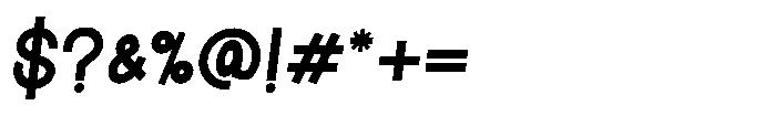 Toniva Oblique Font OTHER CHARS