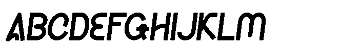 Toniva Oblique Font UPPERCASE
