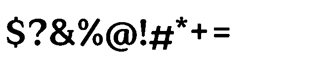 Tonkin Serif Bold Font OTHER CHARS