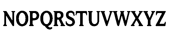Tonkin Serif Condensed Bold Font UPPERCASE