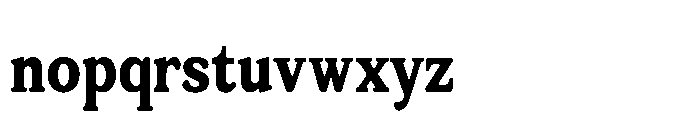 Tonkin Serif Condensed Extra Bold Font LOWERCASE